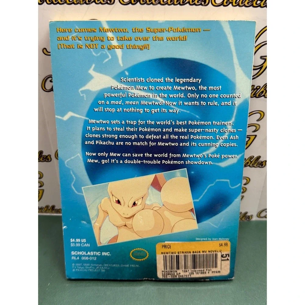 Pokemon The First Movie Mewtwo Strikes Back Scholastic Paperback Book 1999